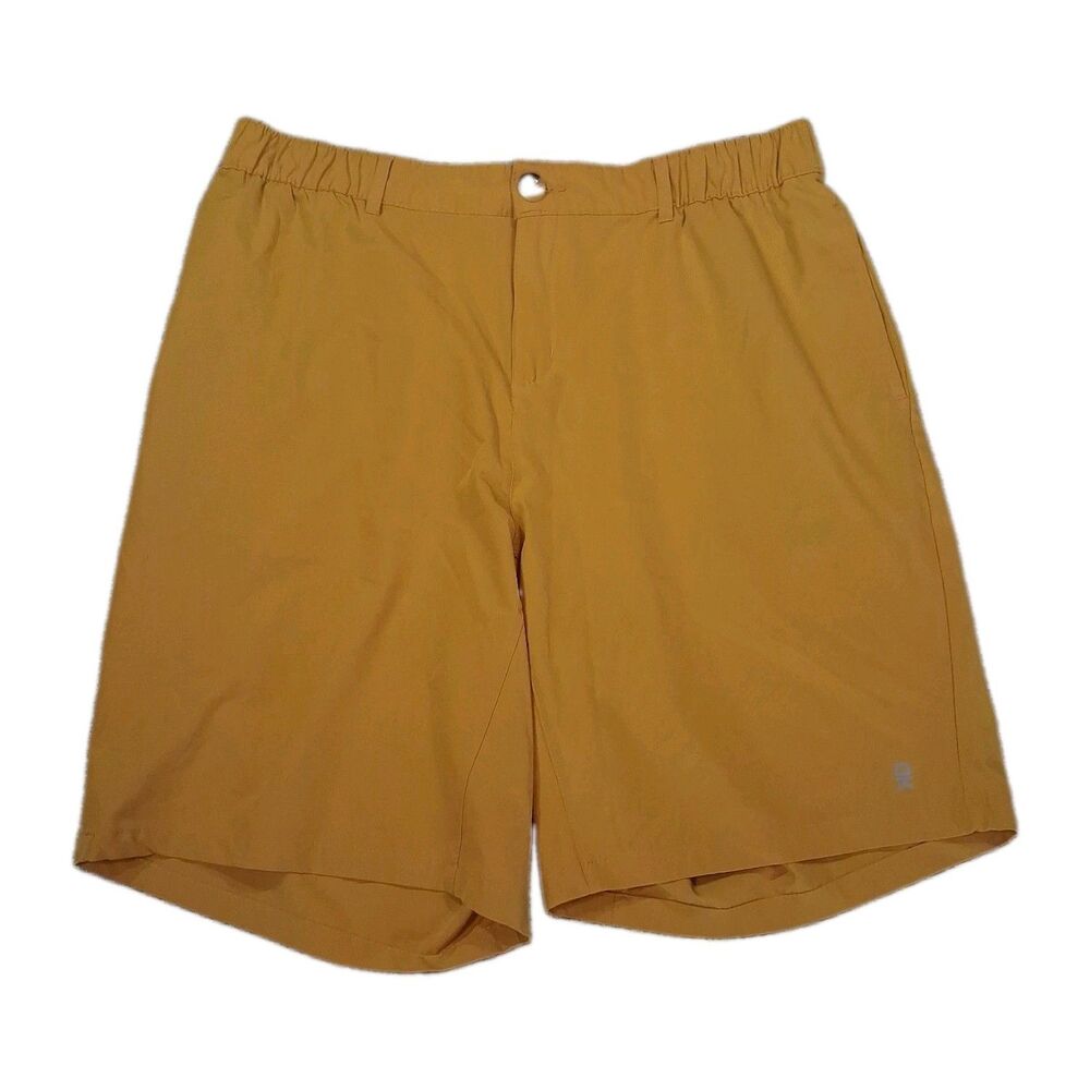​Little Donkey Andy Mens XXL Yellow Power Dry Golf Hiking Casual Athletic Shorts